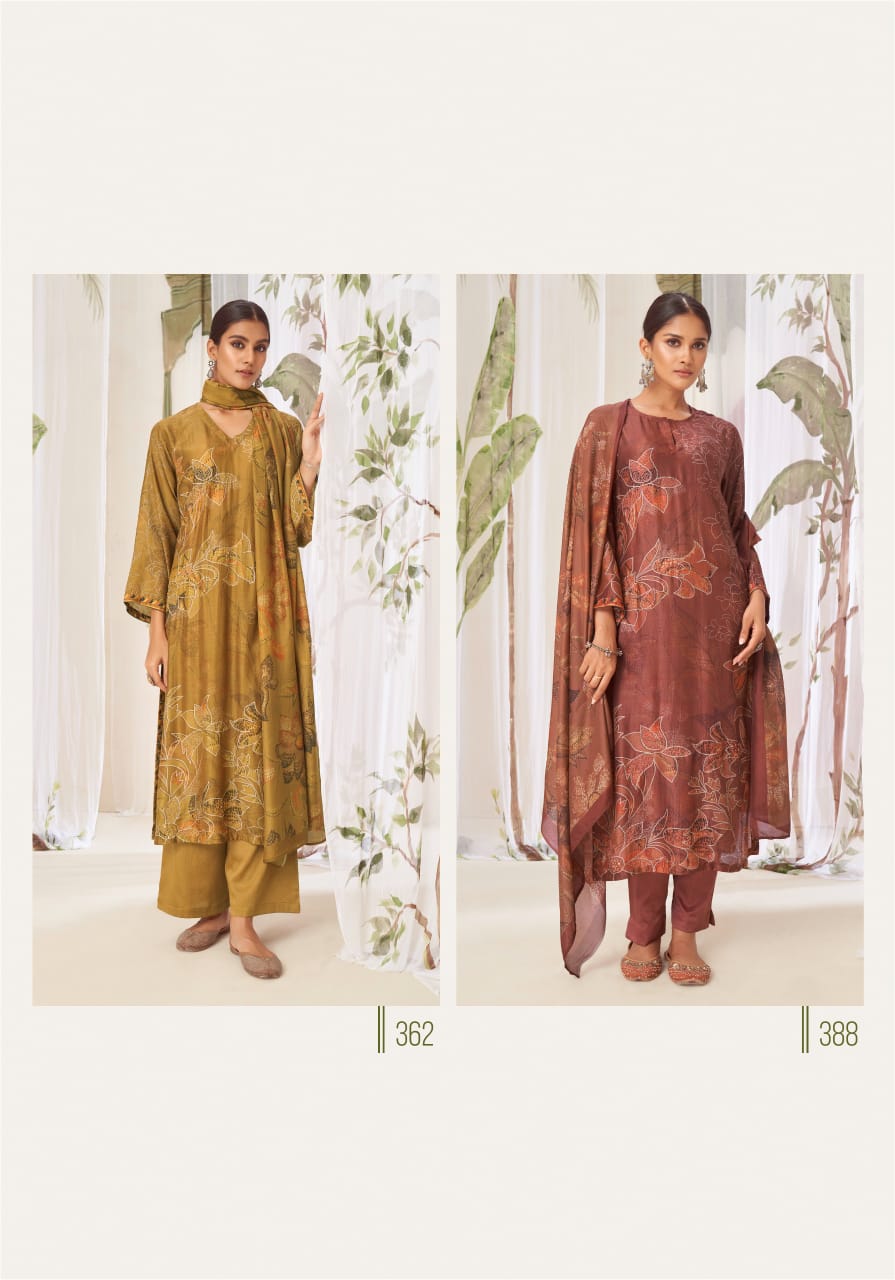 Sukoon Sahiba Muslin Silk Pant Style Suits Wholesale Rate