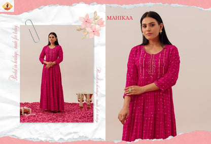 Sukoon Shruti Cotton Rayon One Piece Gown Wholesale Price