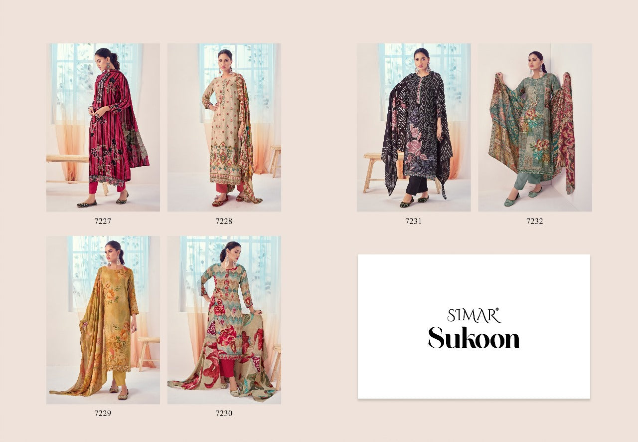 Sukoon Simar Viscose Pashmina Suits Manufacturer Ahmedabad