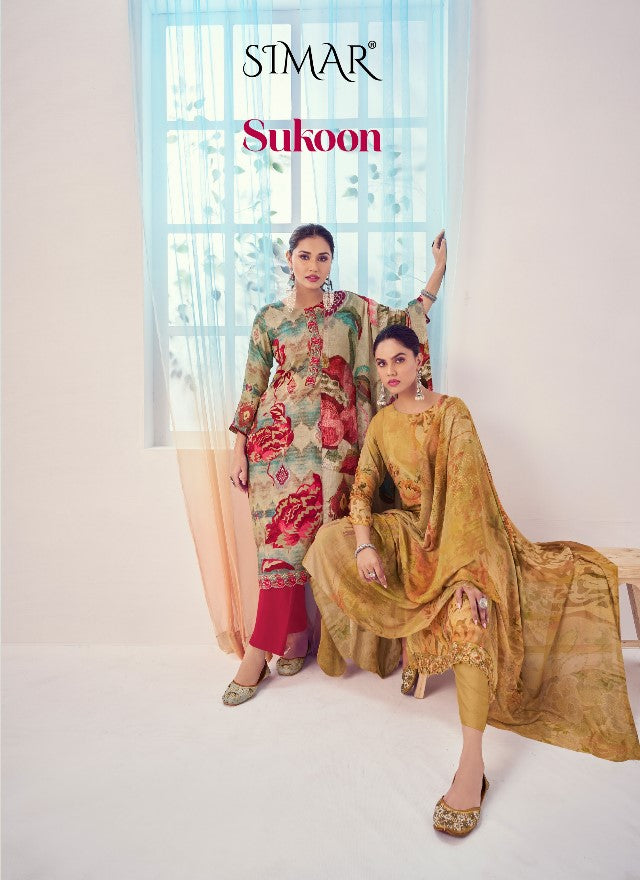 Sukoon Simar Viscose Pashmina Suits Manufacturer Ahmedabad