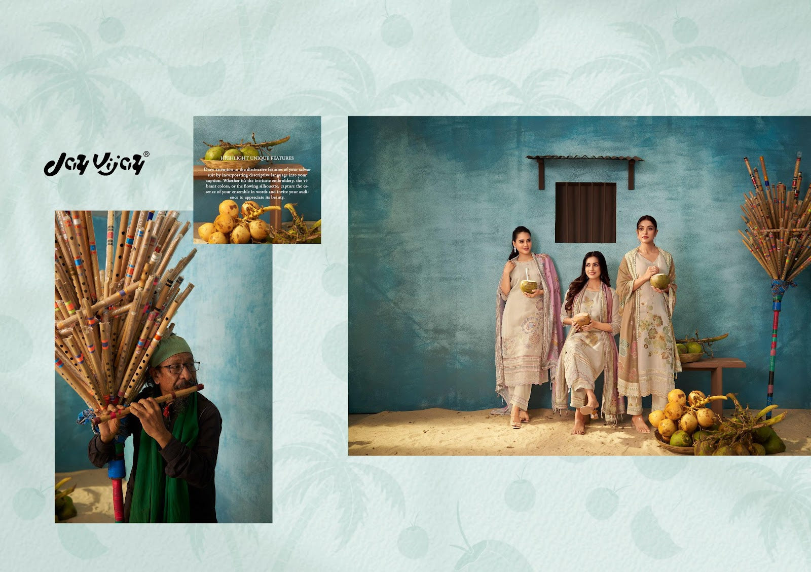 Sukoon Vol 3 Jay Vijay Tissue Pant Style Suits Manufacturer India