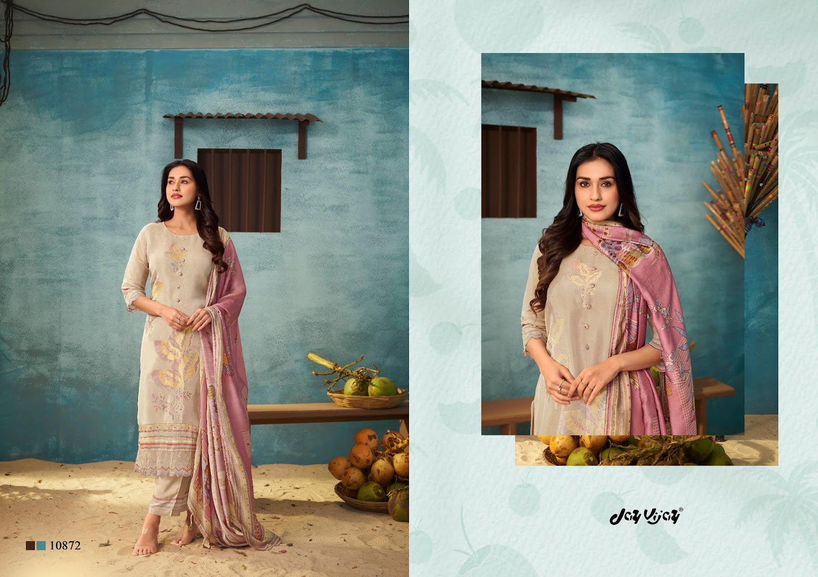 Sukoon Vol 3 Jay Vijay Tissue Pant Style Suits Manufacturer India