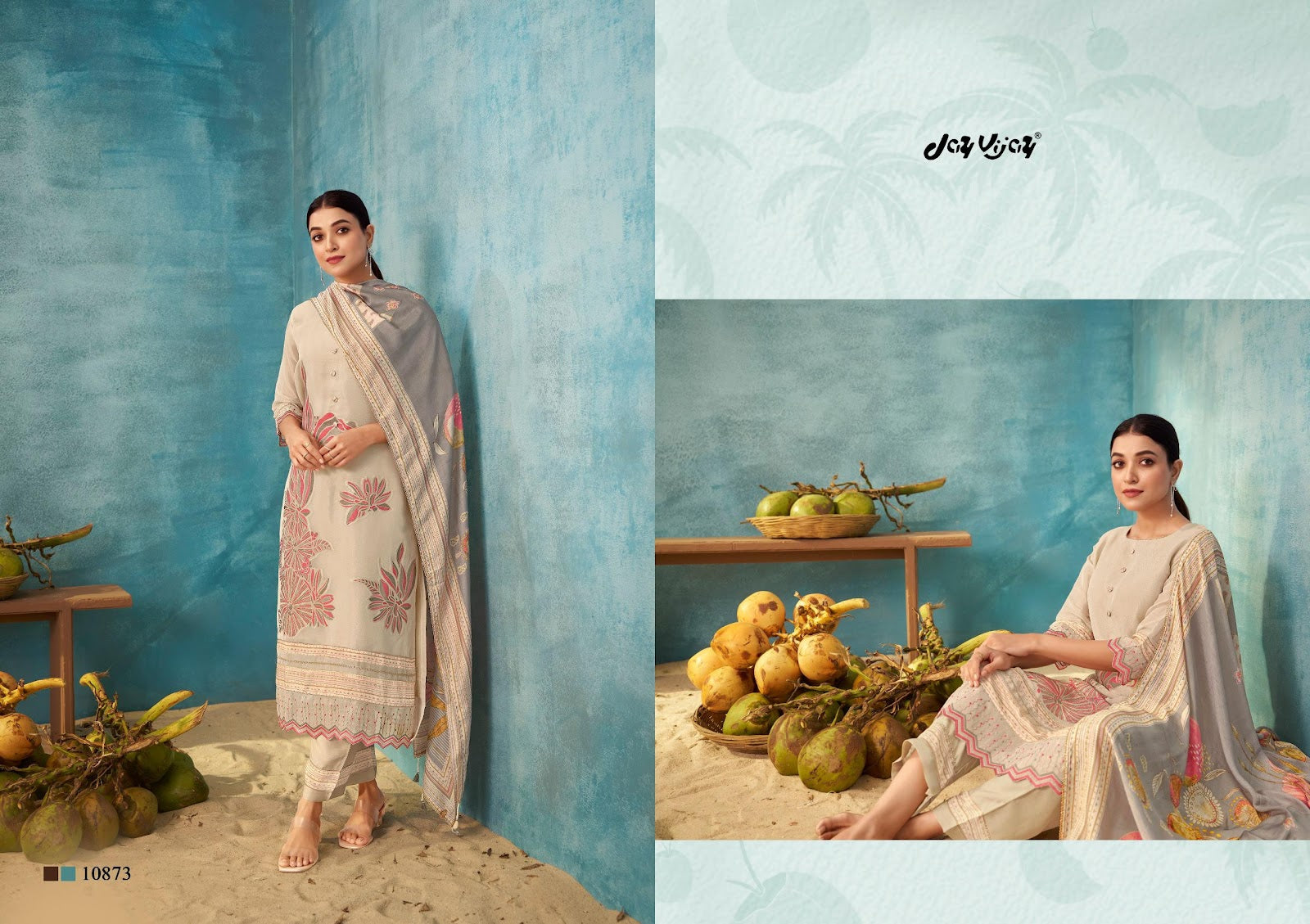 Sukoon Vol 3 Jay Vijay Tissue Pant Style Suits Manufacturer India