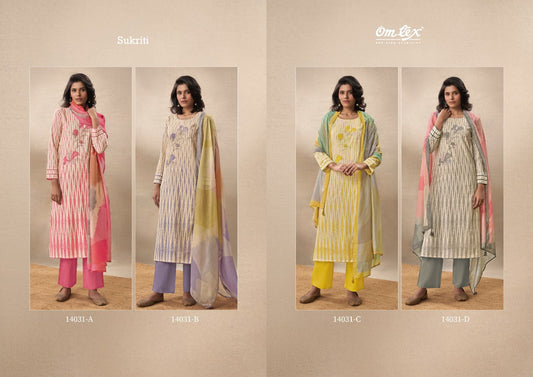 Sukriti Omtex Cotton Pant Style Suits Supplier Gujarat