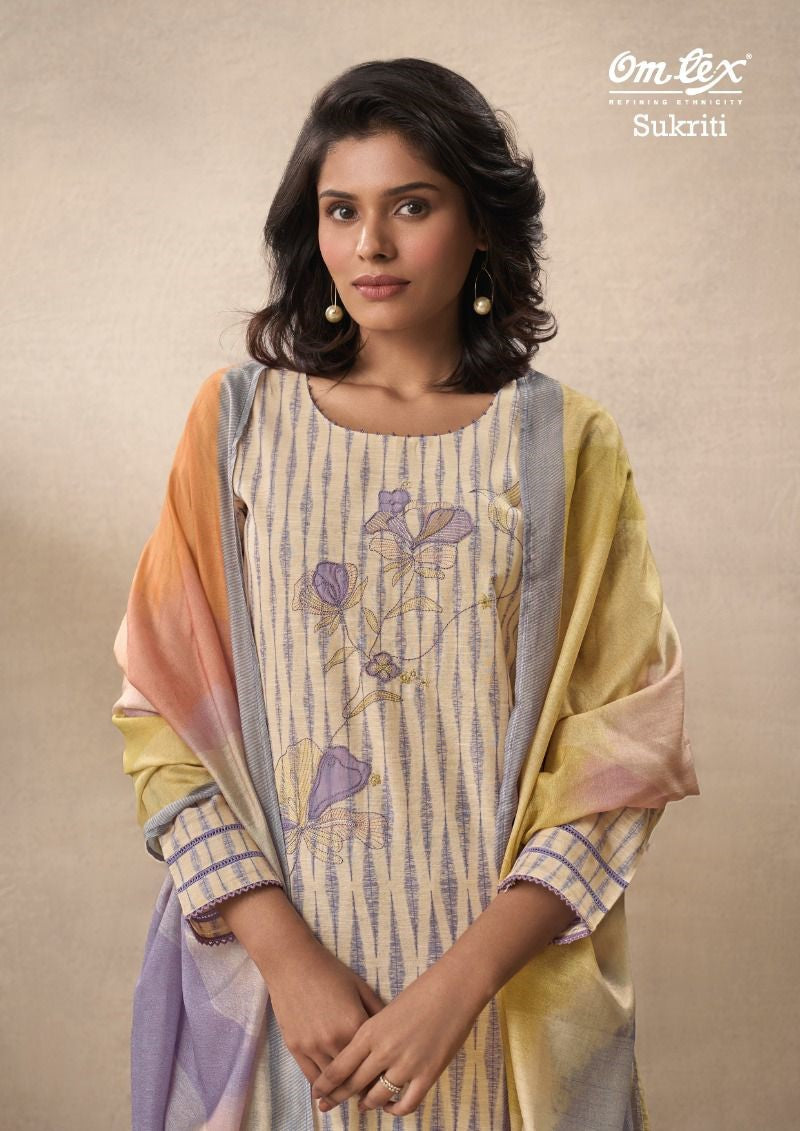 Sukriti Omtex Cotton Pant Style Suits Supplier Gujarat