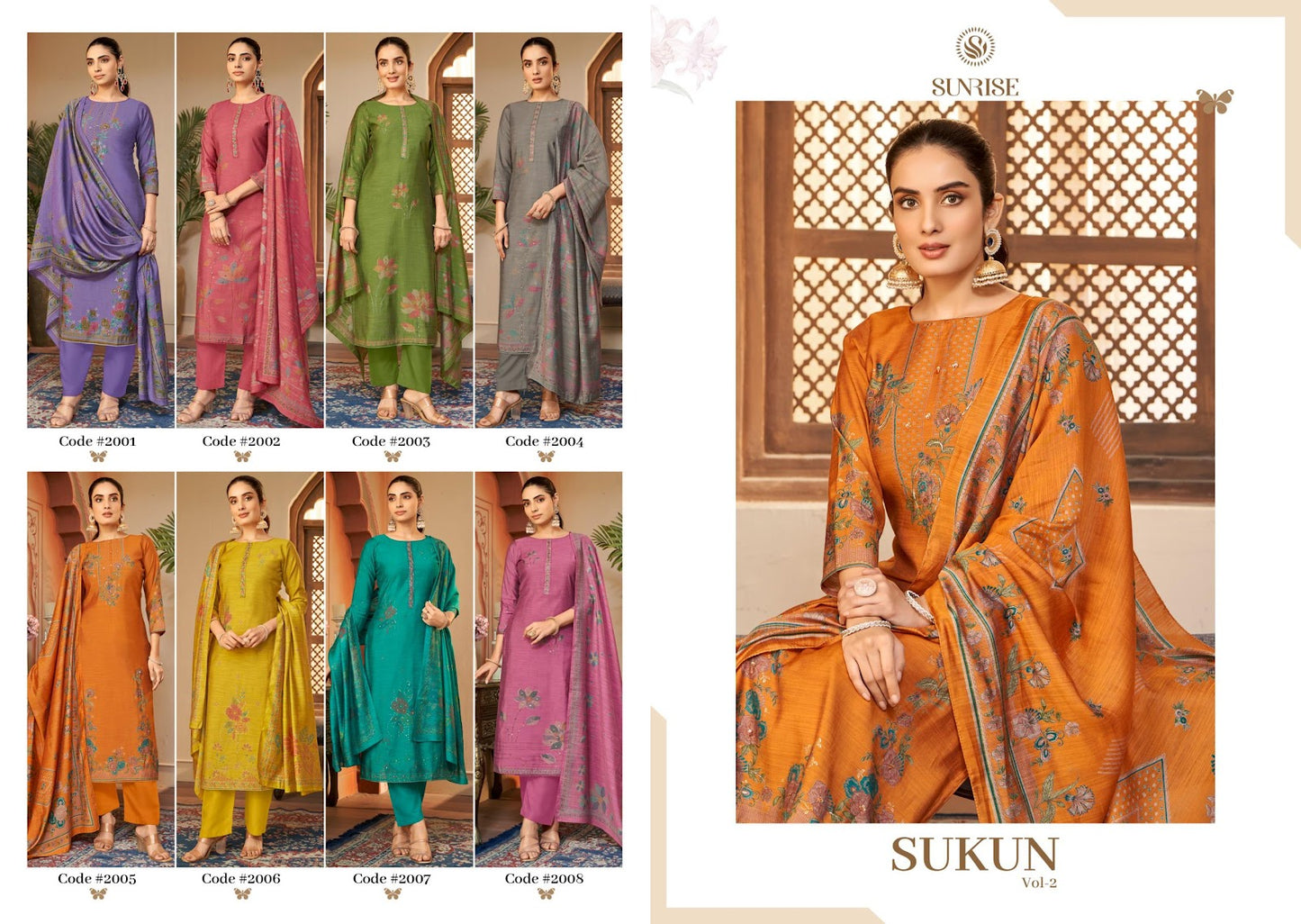 Sukun Vol 2 Sunrise Silk Pant Style Suits Manufacturer