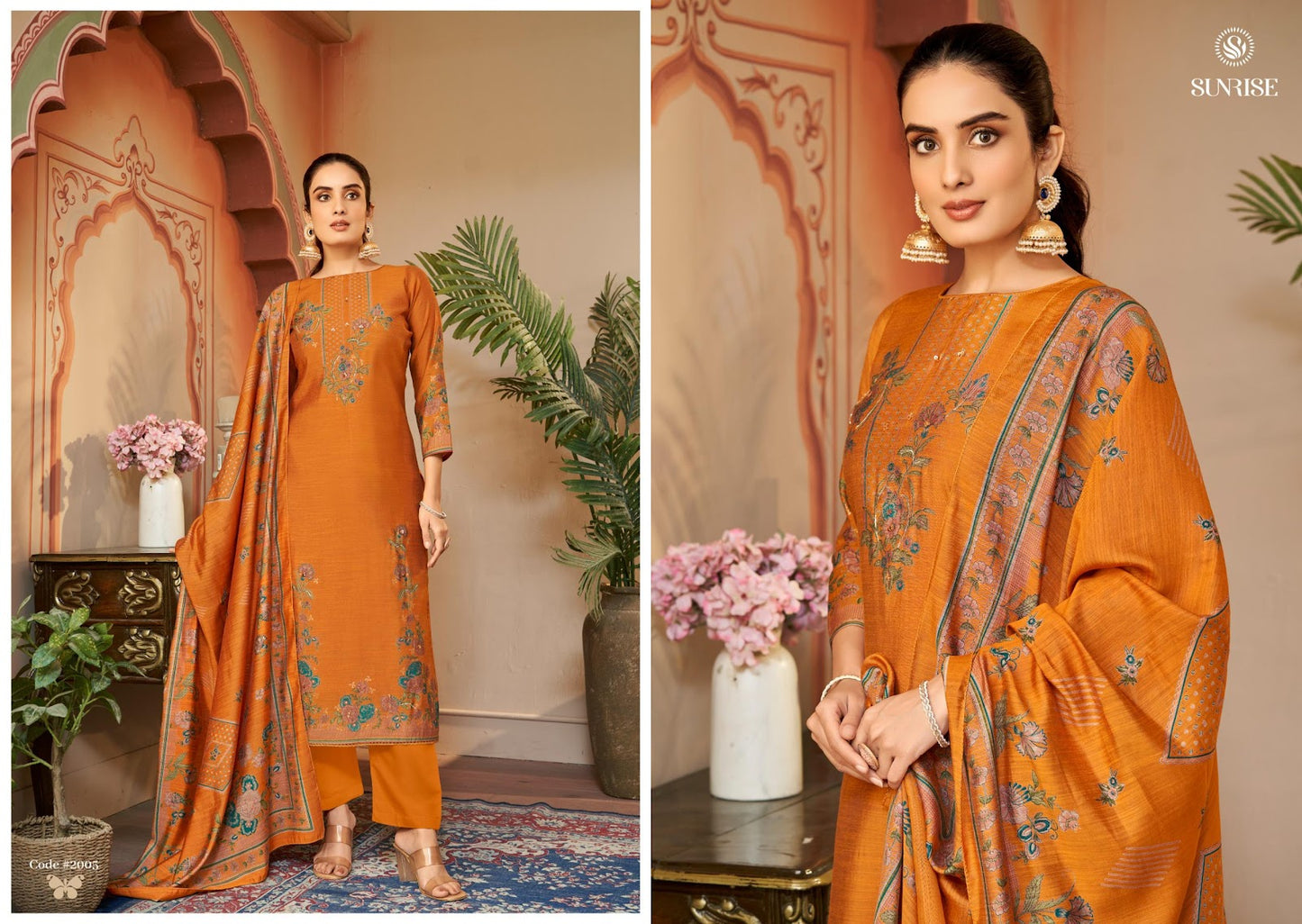 Sukun Vol 2 Sunrise Silk Pant Style Suits Manufacturer