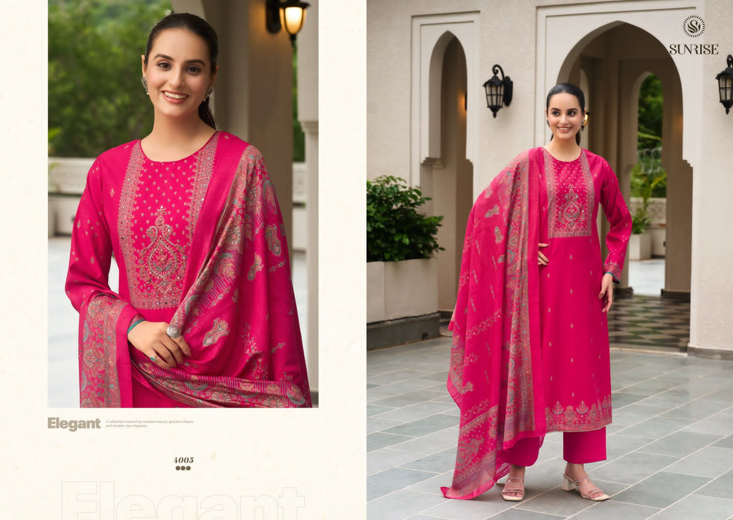 Sukun Vol 4 Sunrise Bostone Silk Pant Style Suits Manufacturer Ahmedabad