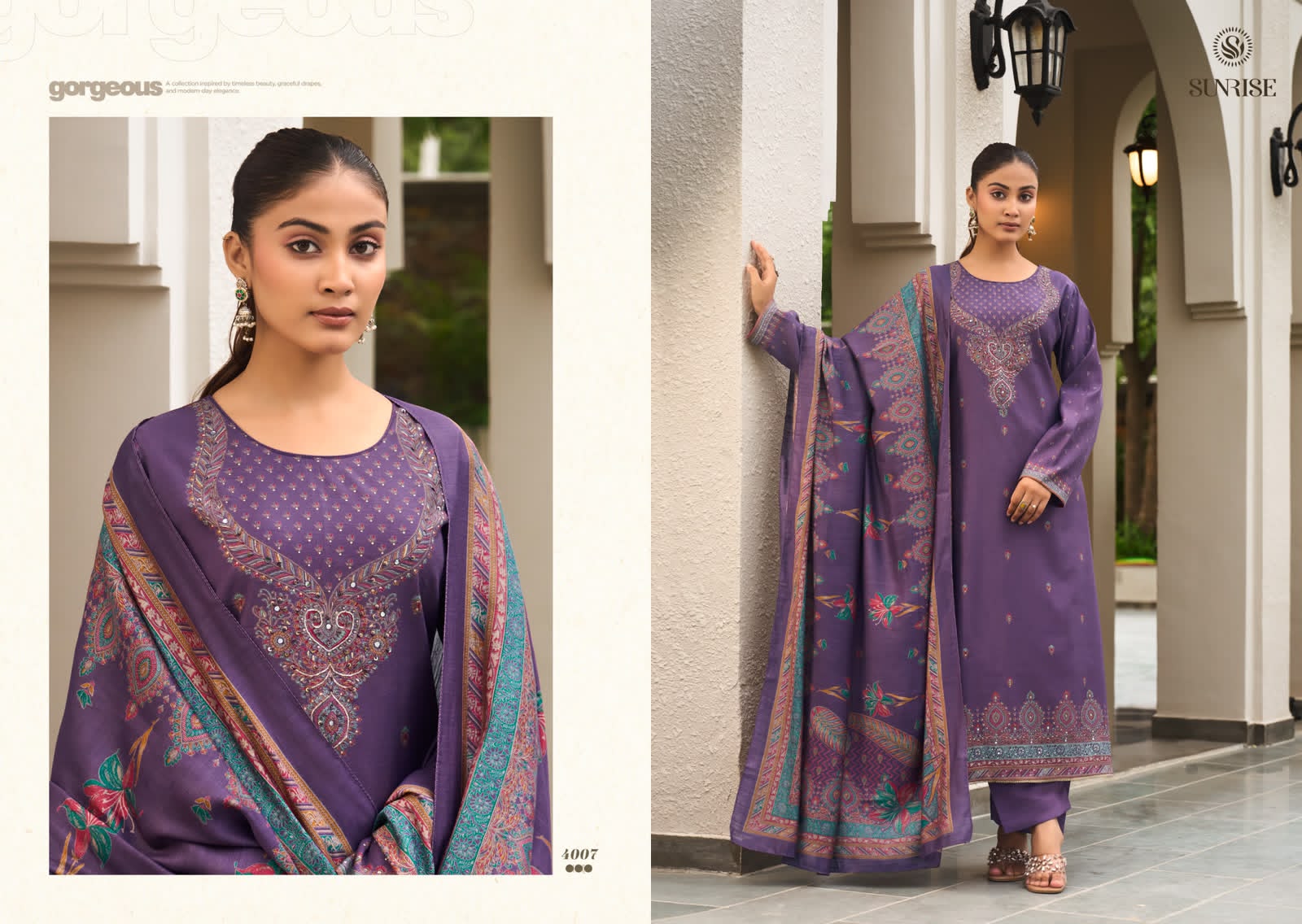 Sukun Vol 4 Sunrise Bostone Silk Pant Style Suits Manufacturer Ahmedabad