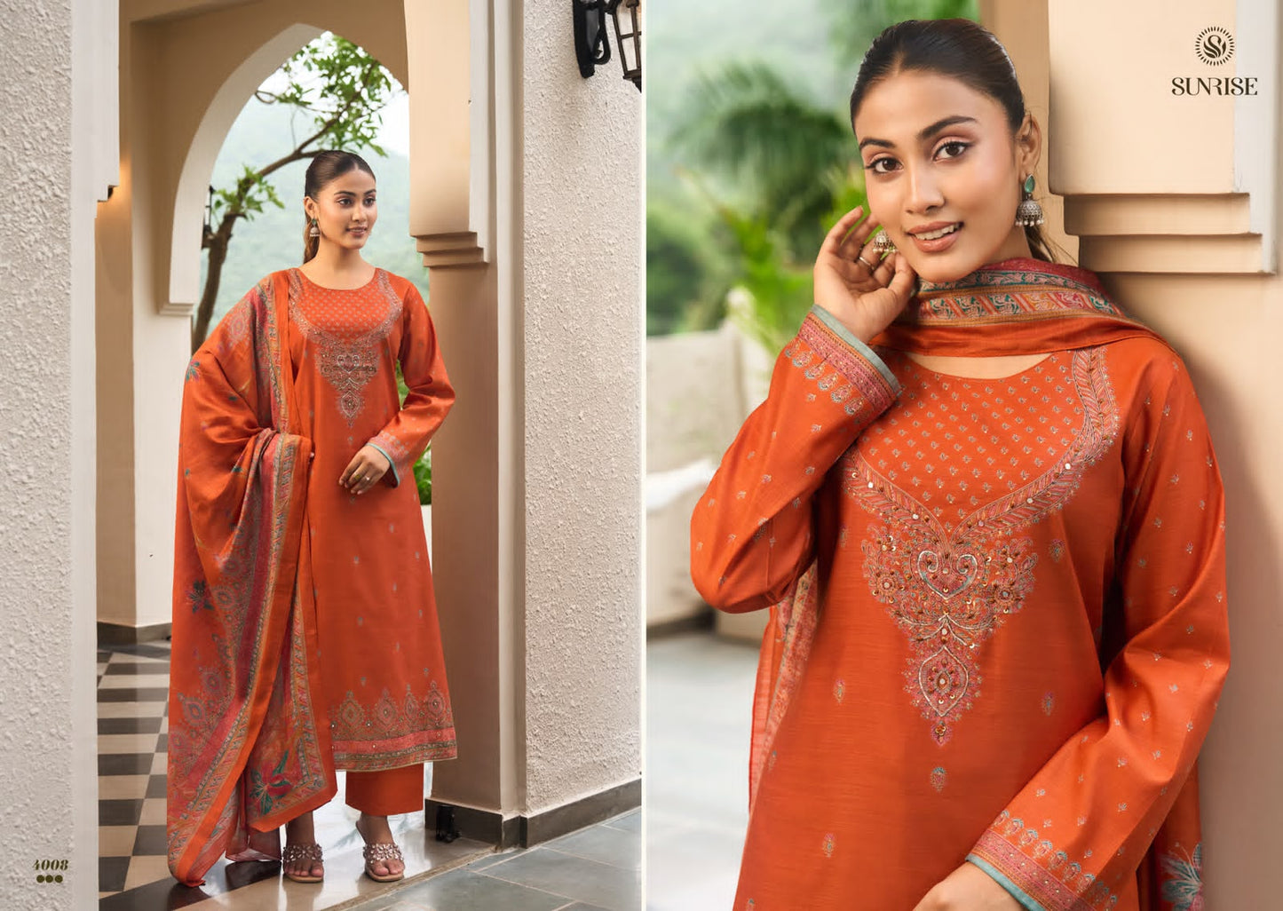 Sukun Vol 4 Sunrise Bostone Silk Pant Style Suits Manufacturer Ahmedabad