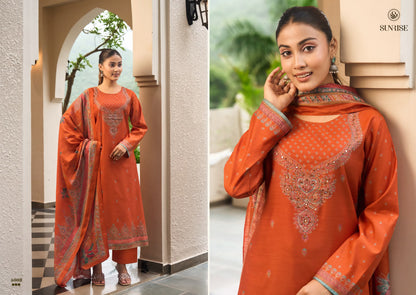 Sukun Vol 4 Sunrise Bostone Silk Pant Style Suits Manufacturer Ahmedabad