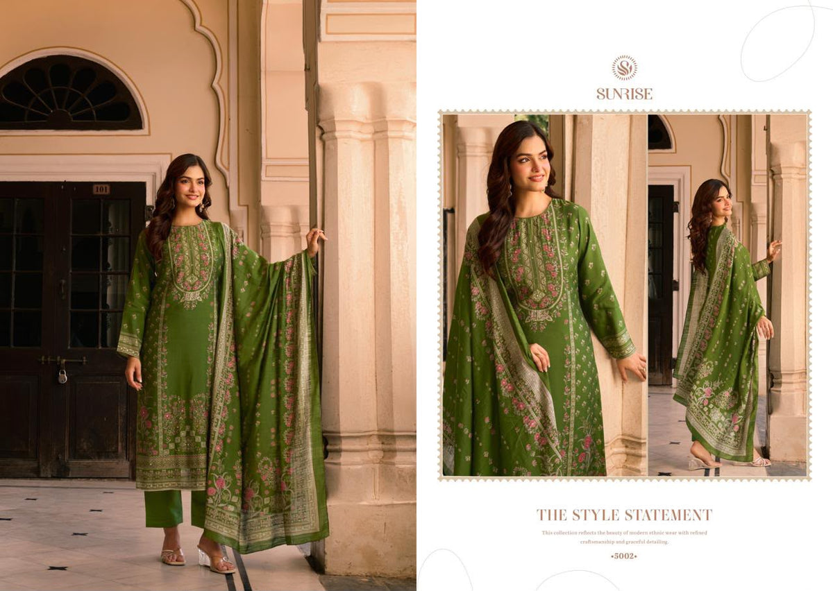 Sukun Vol 5 Sunrise Bostone Silk Pant Style Suits Supplier Ahmedabad