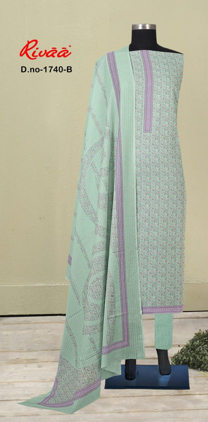 Sukura 1740 Rivaa Cotton Salwar Suits Exporter Gujarat