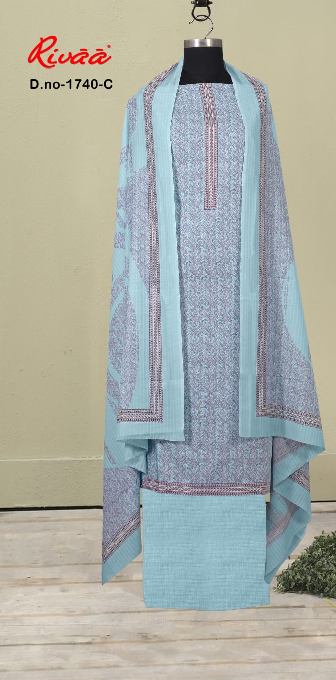 Sukura 1740 Rivaa Cotton Salwar Suits Exporter Gujarat