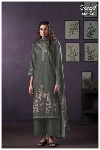 Sulagna S5161 Ganga Corduroy Plazzo Style Suits Exporter Gujarat