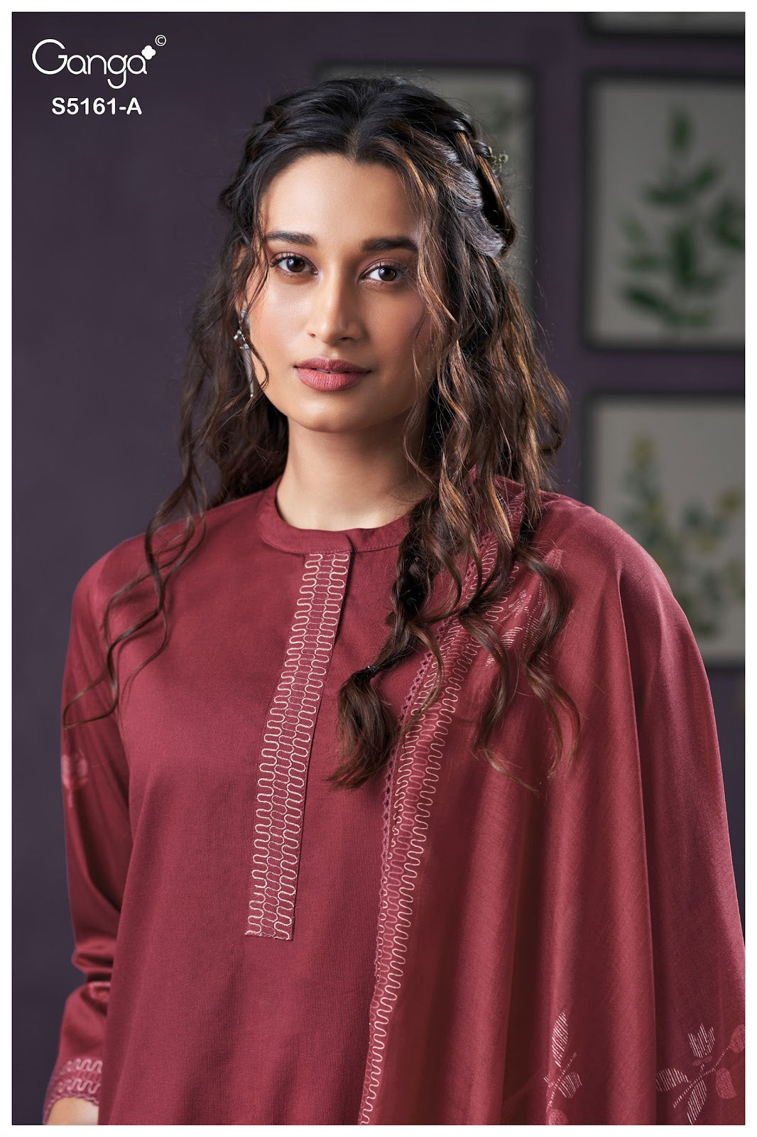 Sulagna S5161 Ganga Corduroy Plazzo Style Suits Exporter Gujarat