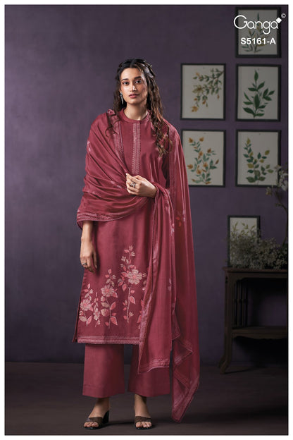 Sulagna S5161 Ganga Corduroy Plazzo Style Suits Exporter Gujarat