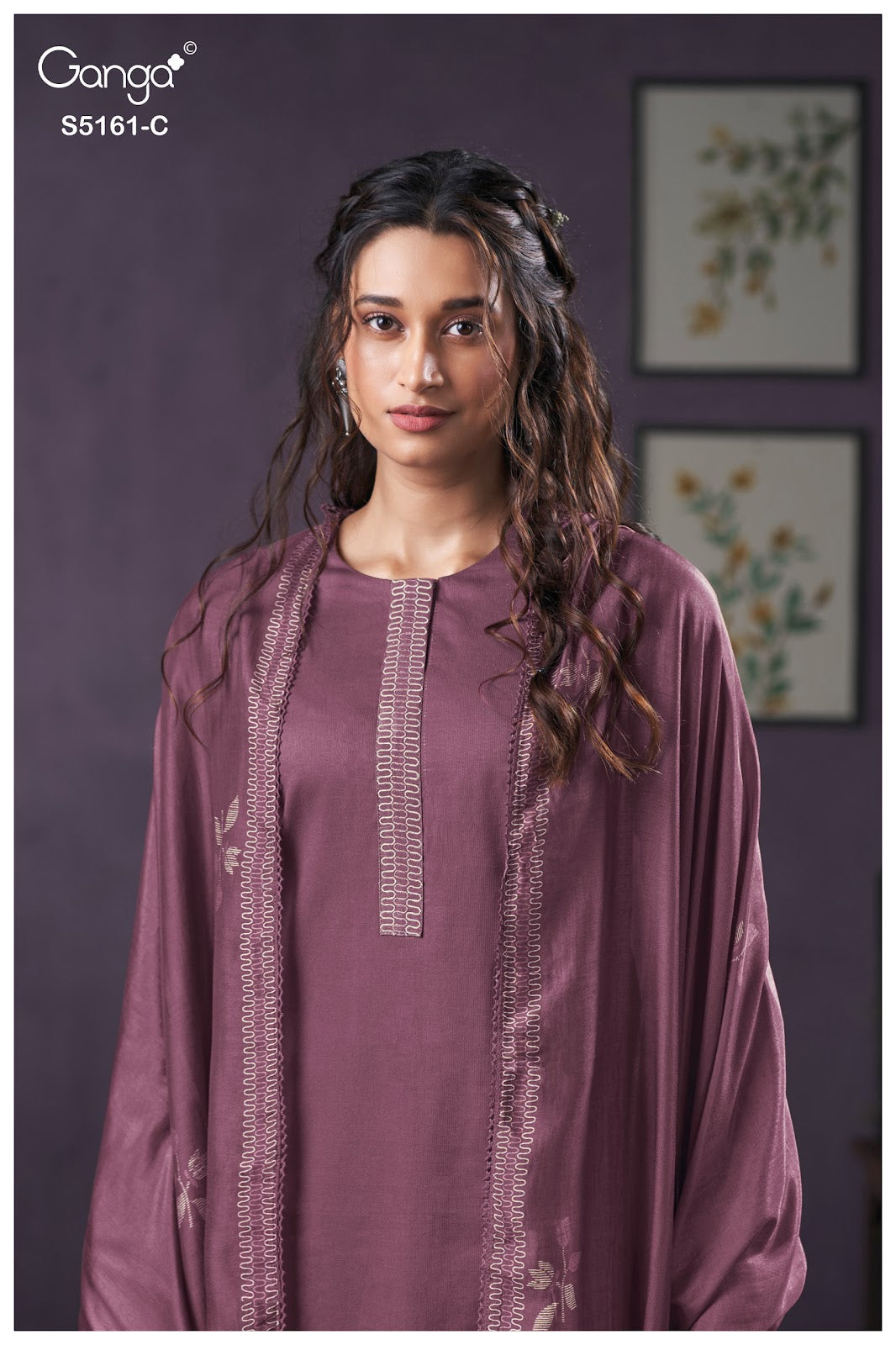 Sulagna S5161 Ganga Corduroy Plazzo Style Suits Exporter Gujarat