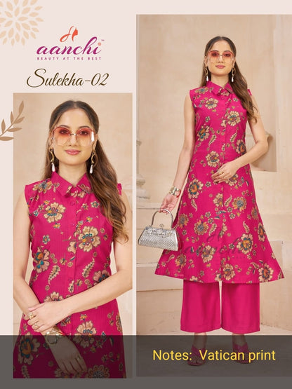 Sulekha Aanchi Vatican Kurti Pant Set Wholesaler