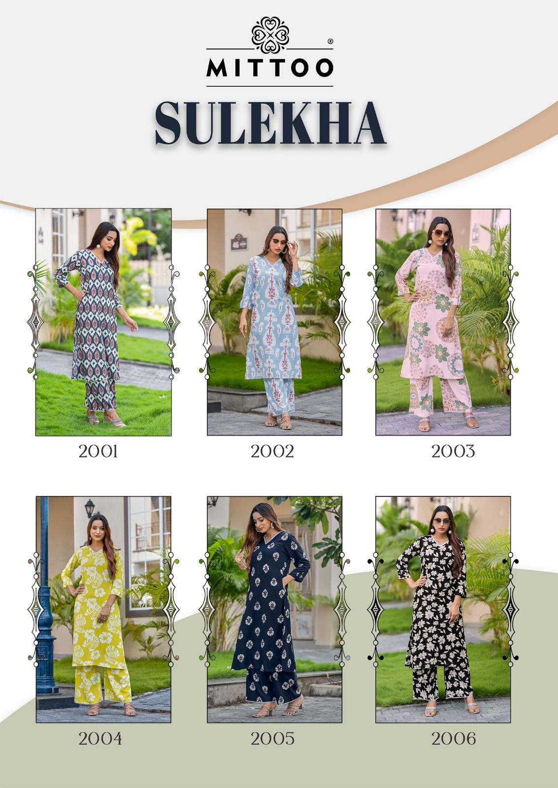 Sulekha Mittoo Rayon Kurti Plazzo Set Supplier Gujarat