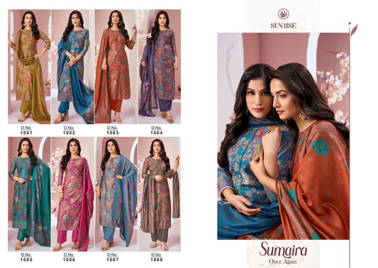 Sumaira Once Again Sunrise Modal Silk Pant Style Suits Exporter Ahmedabad