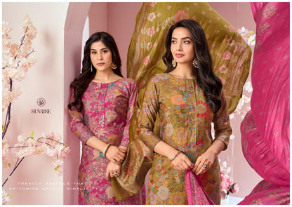 Sumaira Once Again Sunrise Modal Silk Pant Style Suits Exporter Ahmedabad