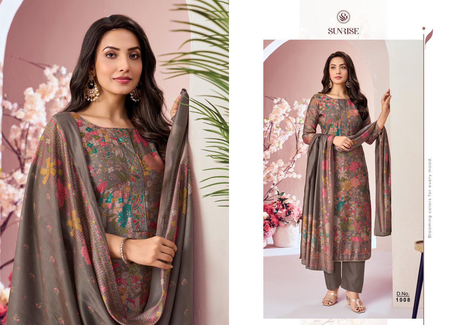 Sumaira Sunrise Modal Silk Pant Style Suits Exporter India