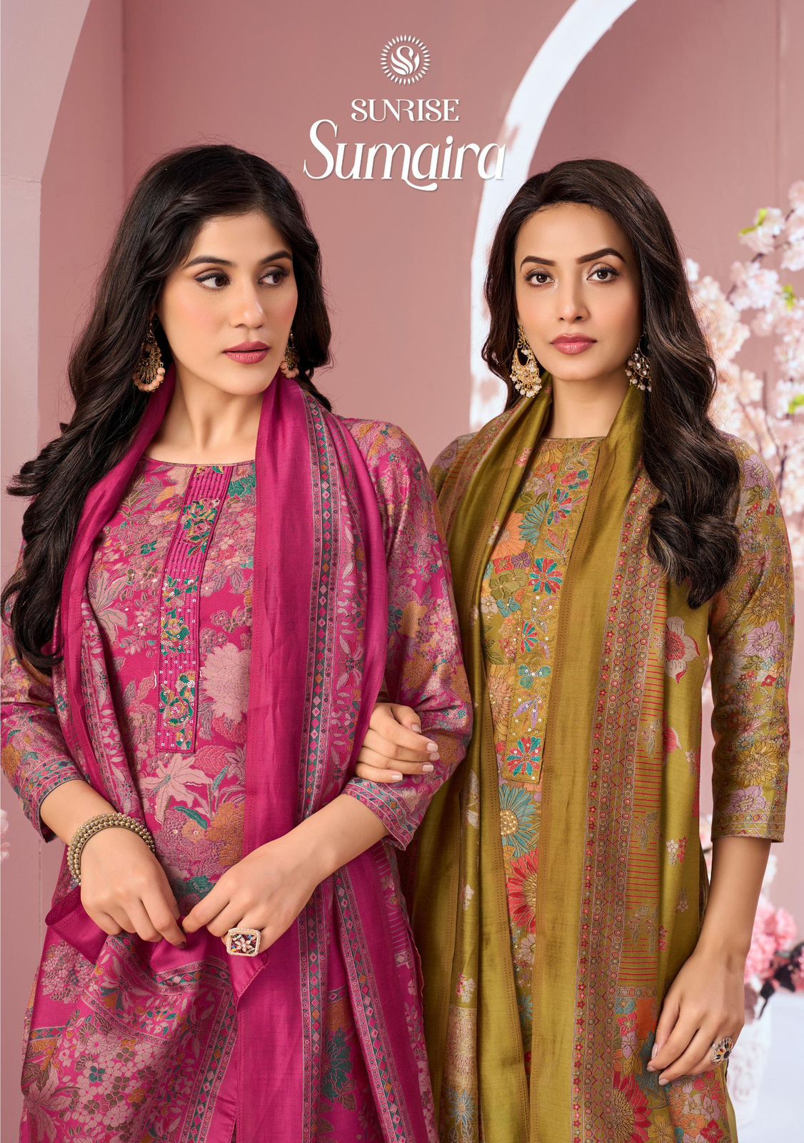 Sumaira Sunrise Modal Silk Pant Style Suits Exporter India