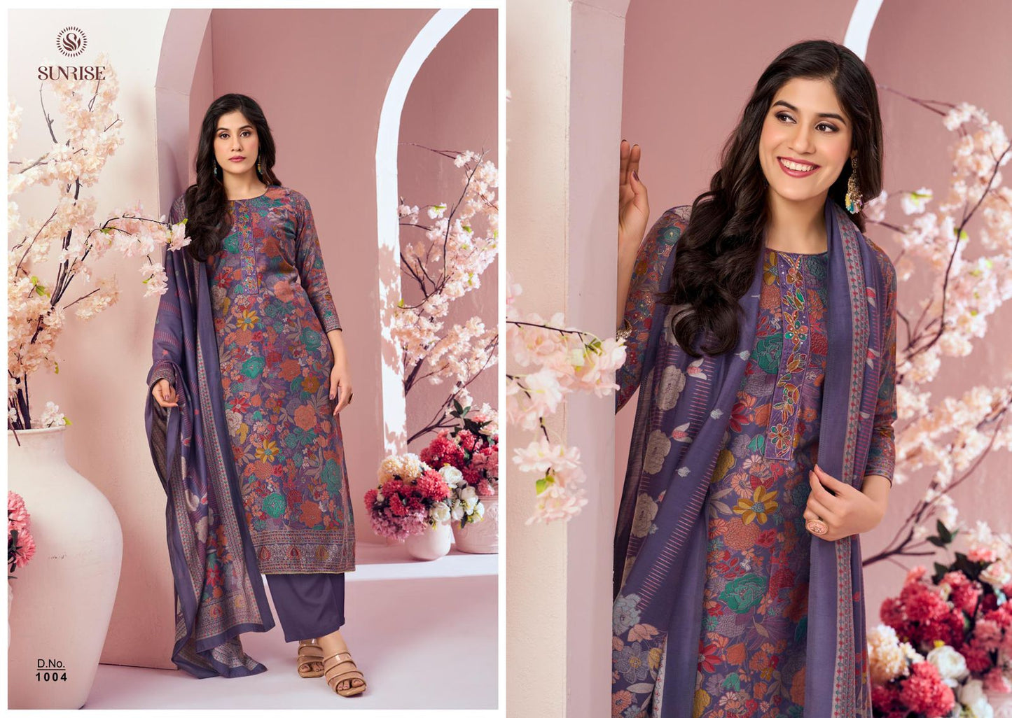 Sumaira Sunrise Modal Silk Pant Style Suits Exporter India