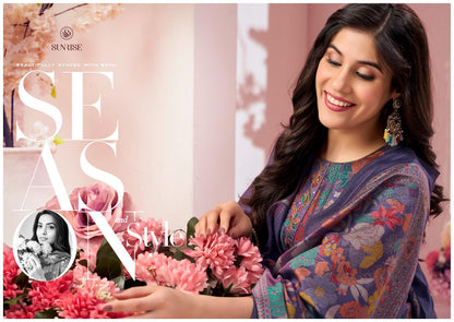Sumaira Sunrise Modal Silk Pant Style Suits Exporter India