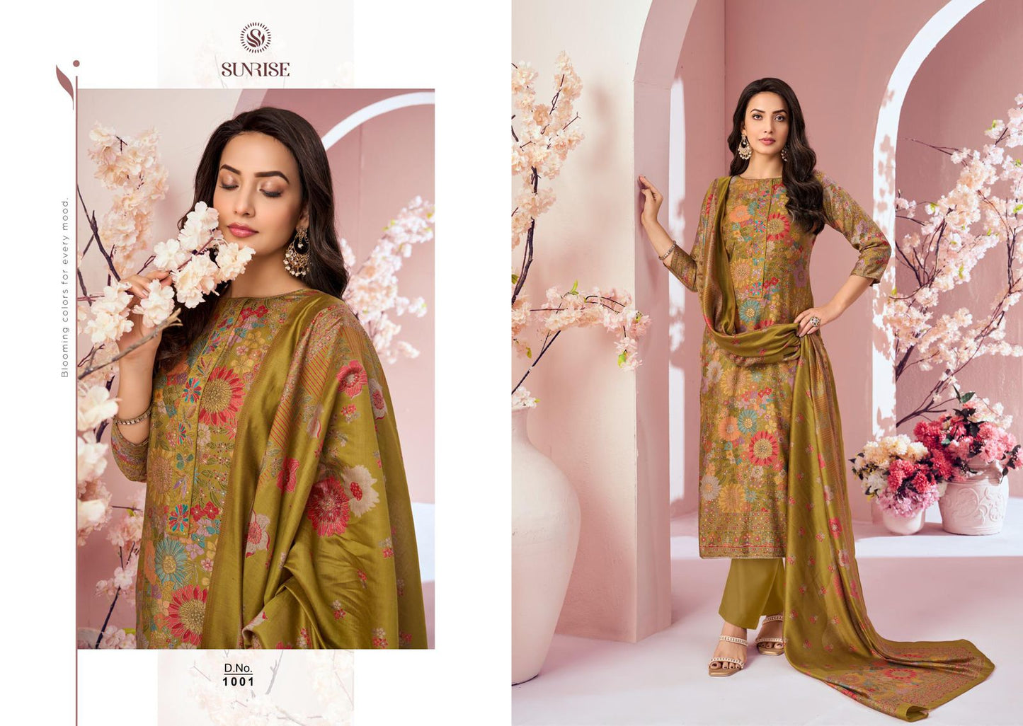 Sumaira Sunrise Modal Silk Pant Style Suits Exporter India