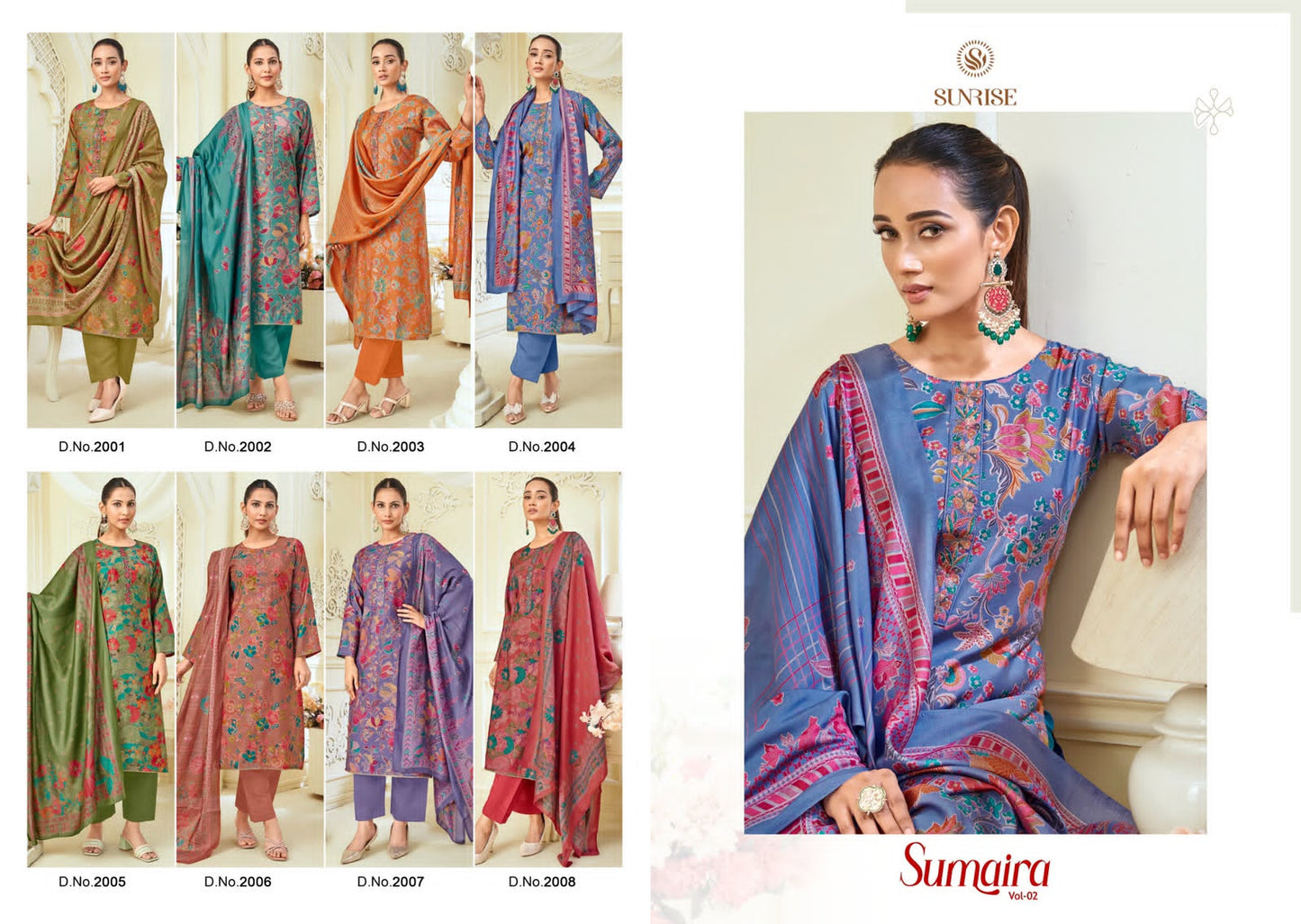 Sumaira Vol 2 Sunrise Modal Silk Pant Style Suits Manufacturer Ahmedabad