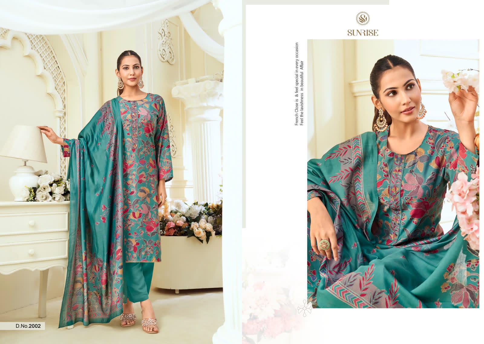 Sumaira Vol 2 Sunrise Modal Silk Pant Style Suits Manufacturer Ahmedabad
