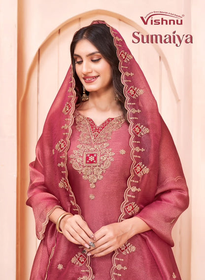 Sumaiya Vishnu Impex Gabana Silk Pant Style Suits Manufacturer Gujarat