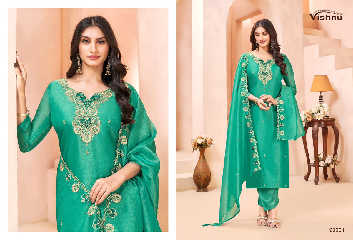 Sumaiya Vishnu Impex Gabana Silk Pant Style Suits Manufacturer Gujarat