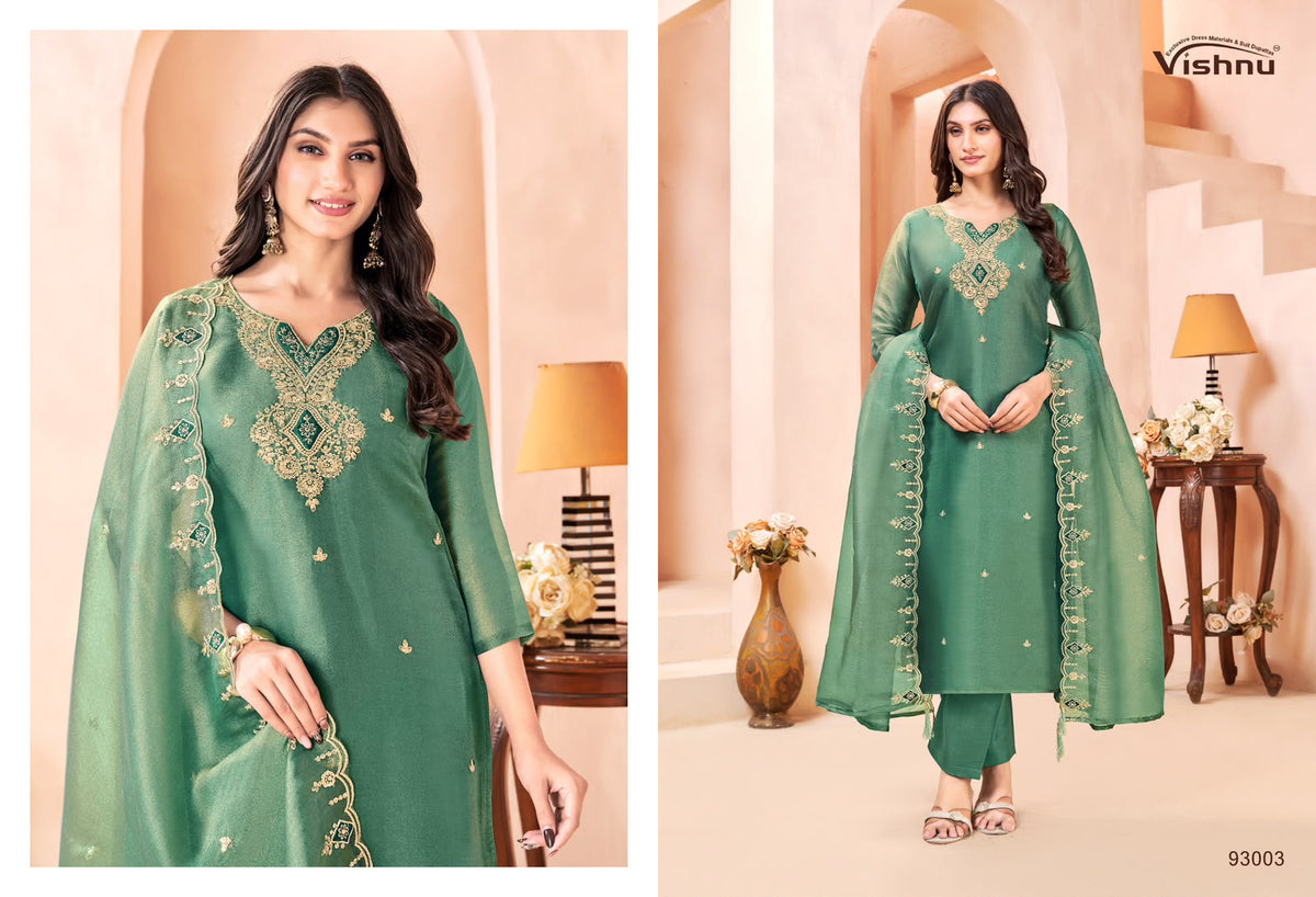 Sumaiya Vishnu Impex Gabana Silk Pant Style Suits Manufacturer Gujarat