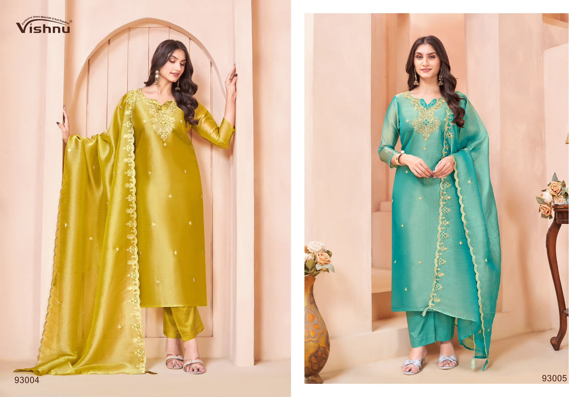 Sumaiya Vishnu Impex Gabana Silk Pant Style Suits Manufacturer Gujarat