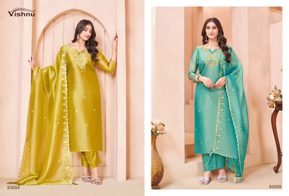 Sumaiya Vishnu Impex Gabana Silk Pant Style Suits Manufacturer Gujarat