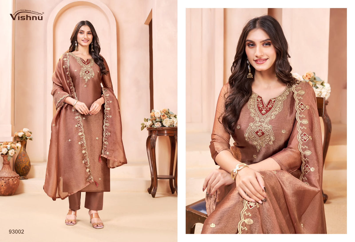 Sumaiya Vishnu Impex Gabana Silk Pant Style Suits Manufacturer Gujarat