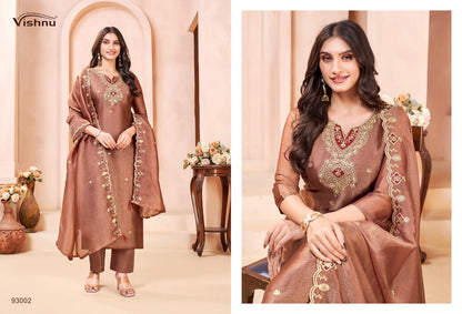Sumaiya Vishnu Impex Gabana Silk Pant Style Suits Manufacturer Gujarat
