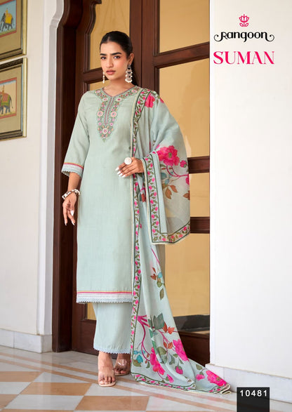 Suman Rangoon Viscose Readymade Plazzo Style Suits Exporter India