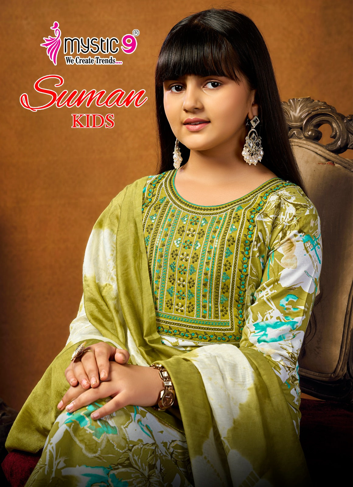 Suman Vol 1 Mystic 9 Rayon Girls Readymade Pant Suits Exporter Ahmedabad