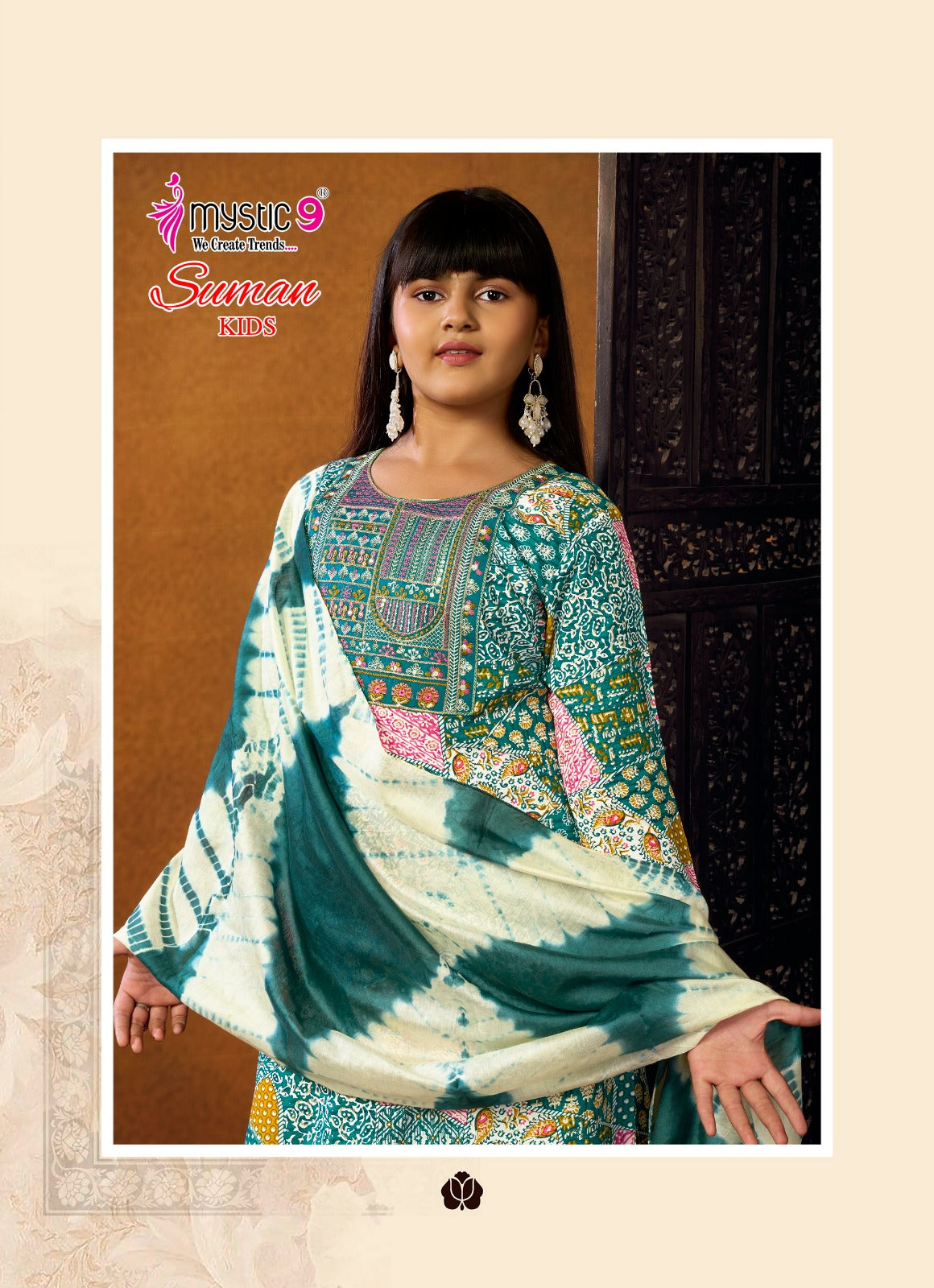 Suman Vol 1 Mystic 9 Rayon Girls Readymade Pant Suits Exporter Ahmedabad