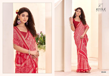 Sumangli Vol 1 Kiyra Dull Moss Sarees Wholesale Price