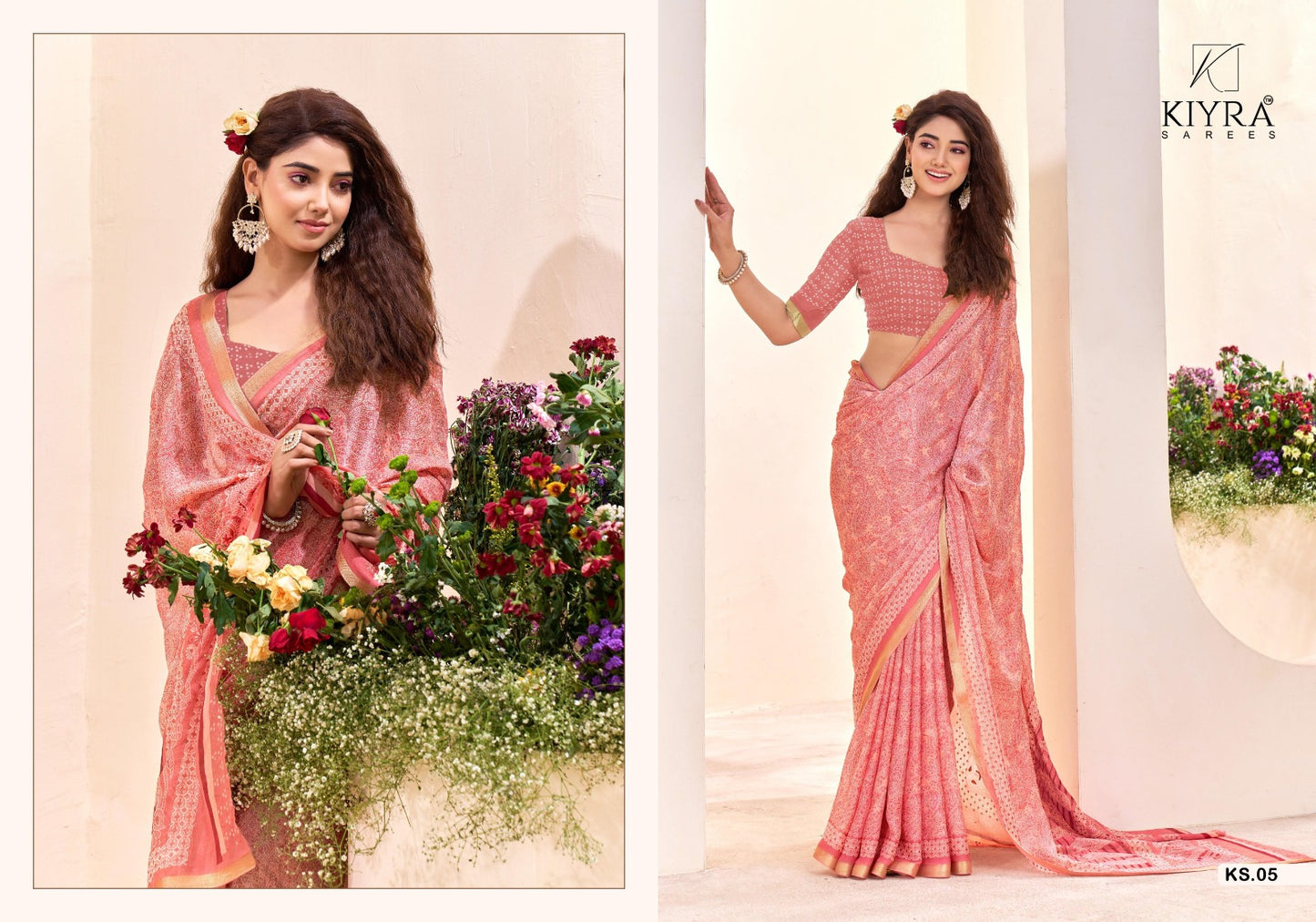 Sumangli Vol 1 Kiyra Dull Moss Sarees Wholesale Price