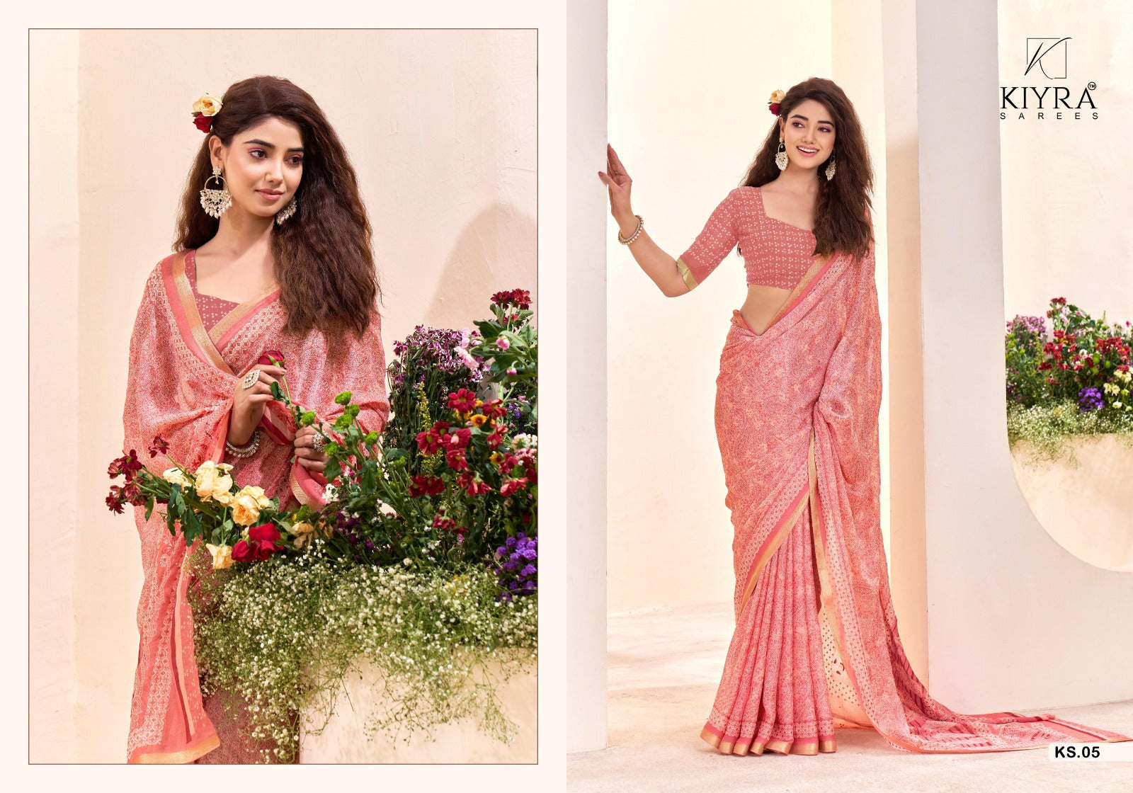 Sumangli Vol 1 Kiyra Dull Moss Sarees Wholesale Price