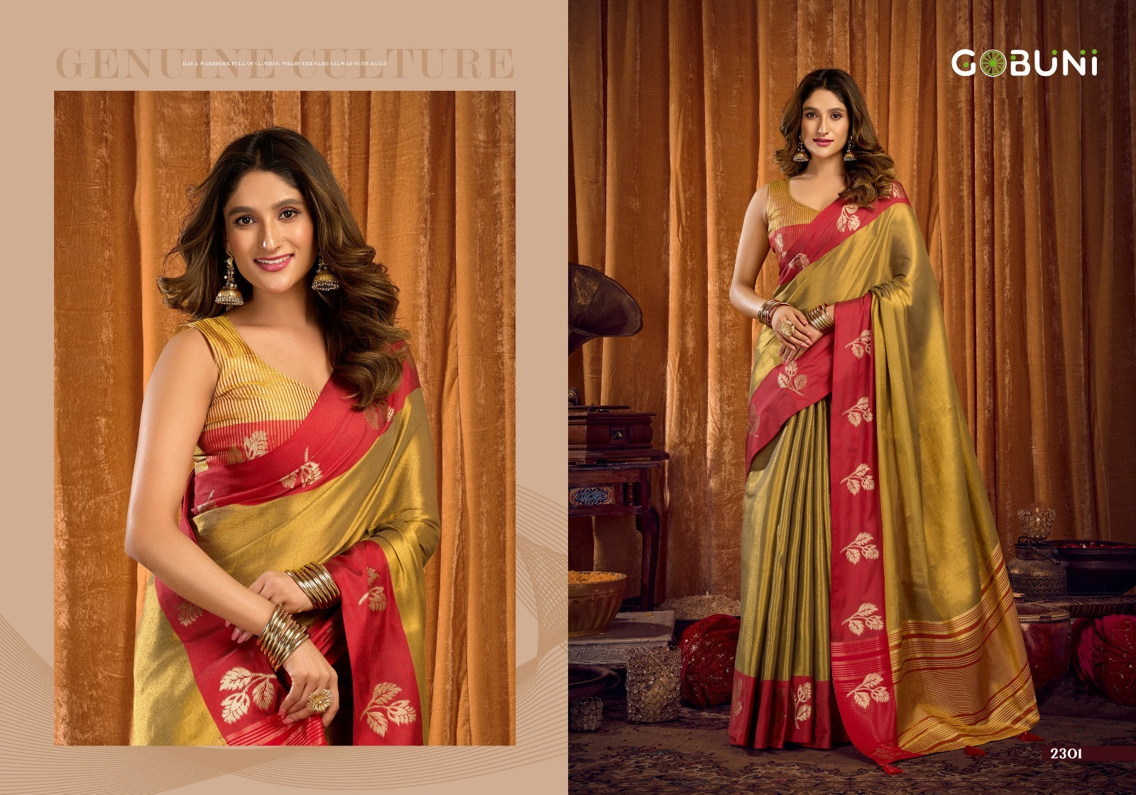 Sumathi Gobuni Tissue Sarees Wholesaler