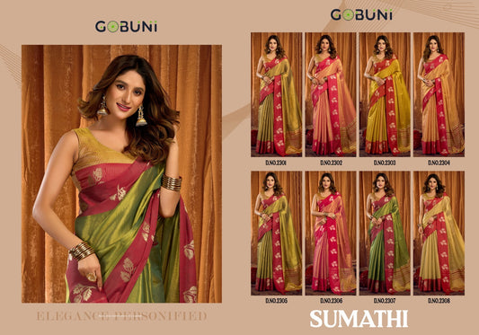 Sumathi Gobuni Tissue Sarees Wholesaler