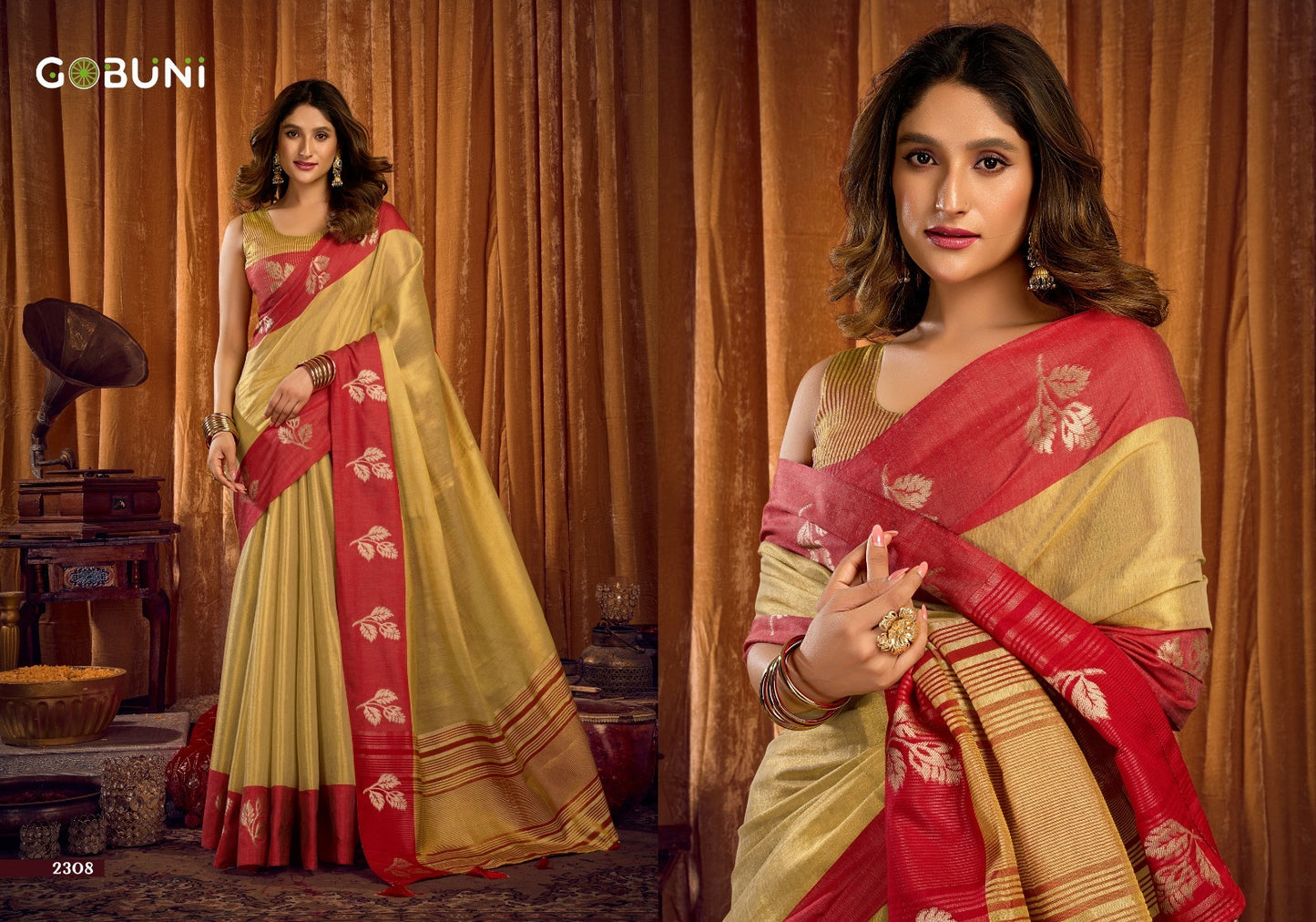 Sumathi Gobuni Tissue Sarees Wholesaler
