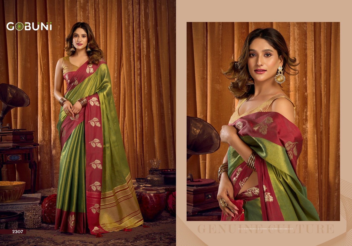 Sumathi Gobuni Tissue Sarees Wholesaler